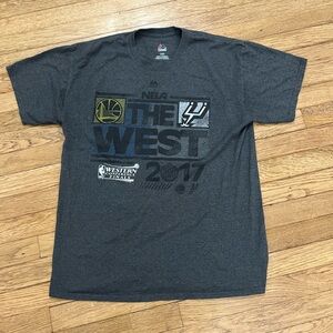 Majestic NBA The Western Conference Finals 2017 Charcoal Tee